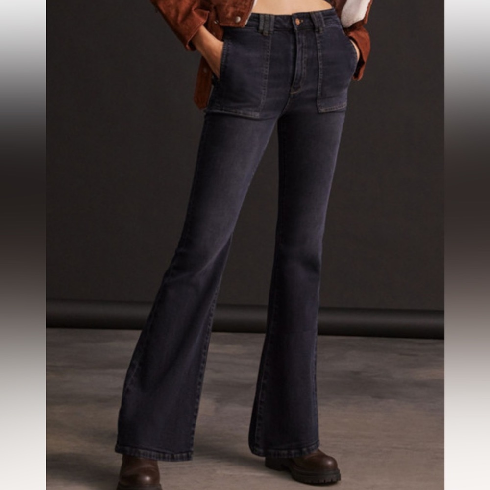 Pilcro The Icon Flare Hi-Rise Jean EUC